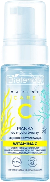 Reinigender Gesichtsreinigungsschaum - Bielenda C Marine Care Face Washing Foam Deeply Cleansing  — Bild N1