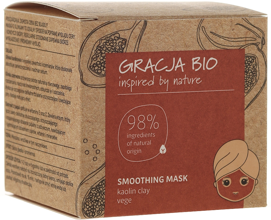 Glättende Gesichtsmaske mit Kaolin - Gracja Bio Smoothing Mask