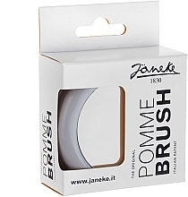 Düfte, Parfümerie und Kosmetik Kompakte Haarbürste d 84 mm grau - Janeke The Original Pomme Brush With Mirror
