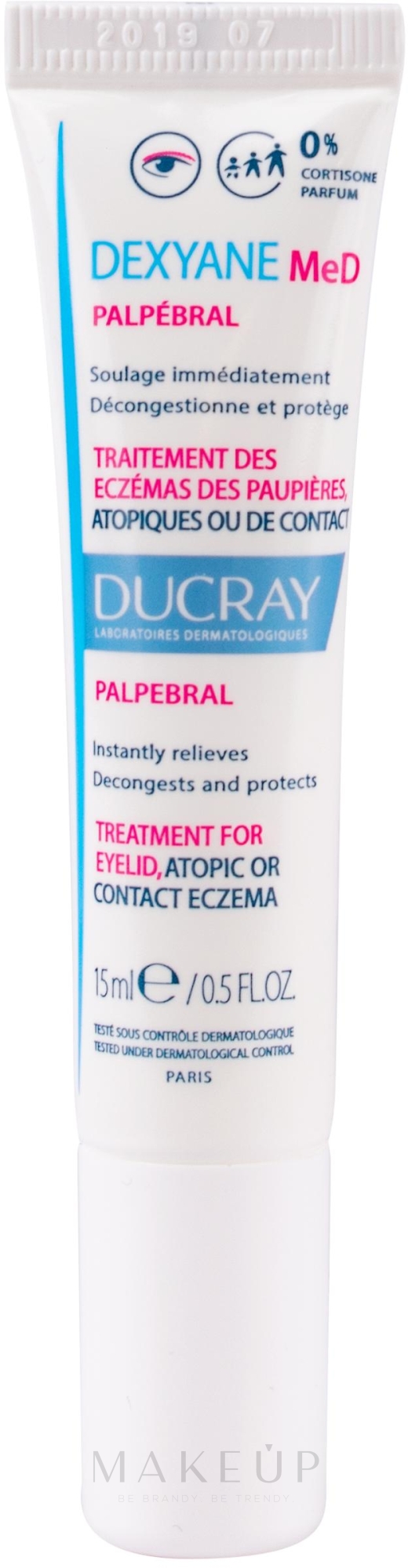 Creme gegen atopische oder Kontaktekzeme im Augenlidbereich - Ducray Dexyane MeD Palpebral Cream — Bild 15 ml