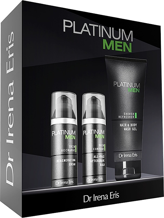 Körperpflegeset - Dr Irena Eris Platinum Men (Creme 50ml + After Shave Balsam 50ml + Waschgel 200ml) — Bild N1