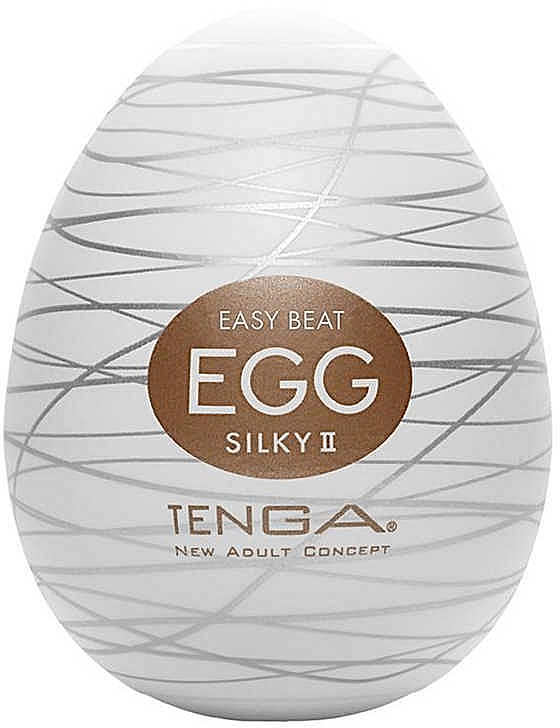 Dehnbarer Masturbator in Eiform für den Einmalgebrauch - Tenga Easy Beat Egg Silky II — Bild N1