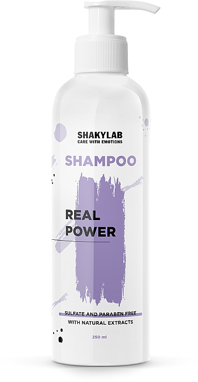 Sulfatfreies Shampoo für schwaches Haar Real Power - SHAKYLAB Sulfate-Free Shampoo — Bild N1