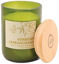 Duftkerze Eisenkraut und Zitronengras - Paddywax Eco Green Recycled Glass Candle Verbena + Lemongrass — Bild N1