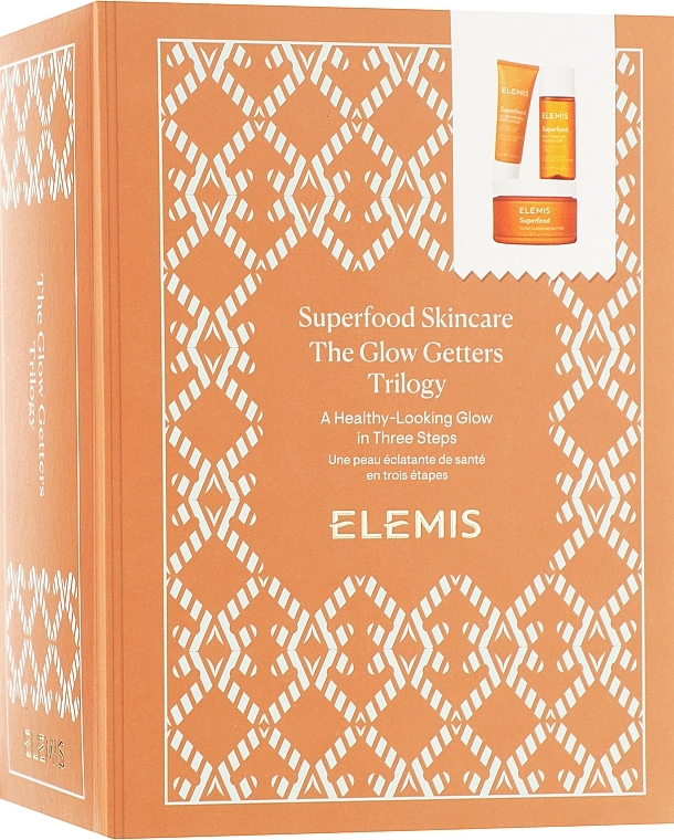Set - Elemis Superfood Skincare The Glow-Getters Triology (f/oil/90g + f/cr/20ml + f/toner/50ml) — Bild N1