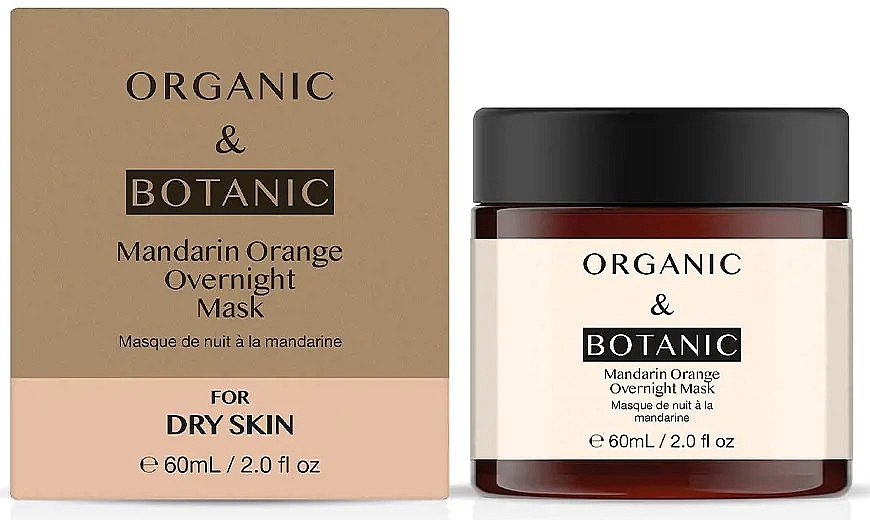 Nachtmaske für trockene Haut - Organic & Botanic Mandarin Orange Overnight Mask — Bild N2