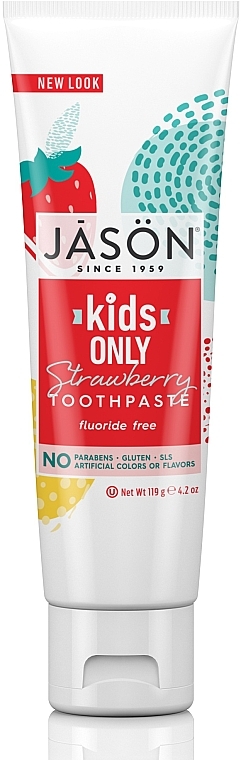 Natürliche Kinderzahnpasta mit Erdbeergeschmack - Jason Natural Cosmetics Kids Only Toothpaste Strawberry — Bild N1