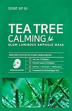 Düfte, Parfümerie und Kosmetik Beruhigende Tuchmaske für das Gesicht mit Wassernabel- und Teebaumextrakt - Some By Mi Tea Tree Calming Glow Luminous Ampoule Mask