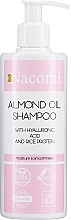 Pflegeshampoo mit Mandelöl, Hyaluronsäure und Reisprotein - Nacomi Almond Oil Shampoo — Bild N1