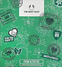 Gesichtspflegeset - The Body Shop Fresh & Festive Edelweiss Skincare Duo Christmas Gift Set (Creme 50ml + Peeling 100ml) — Bild N1
