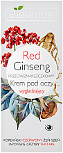 Düfte, Parfümerie und Kosmetik Glättende Anti-Falten Augencreme mit rotem Ginseng - Bielenda Red Ginseng