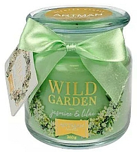 Düfte, Parfümerie und Kosmetik Duftkerze im Glas Jasmin & Flieder - Artman All Season Jar Wild Garden Jasmin & Lilac Ø10 x H11 cm (360 g)