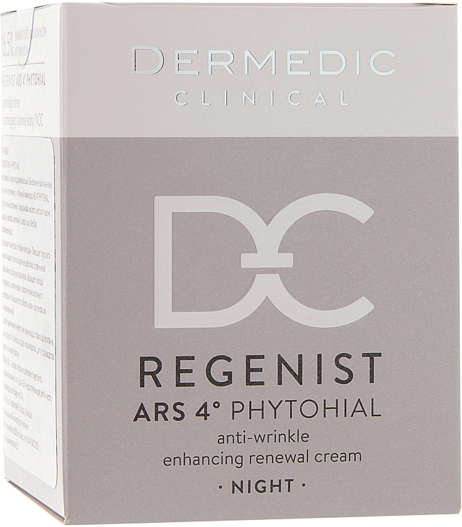 Regenerierende Anti-Falten Nachtcreme 40+ - Dermedic Regenist ARS 4 Phytohial Night Anti-Wrinkle Enhancing Renewal Cream