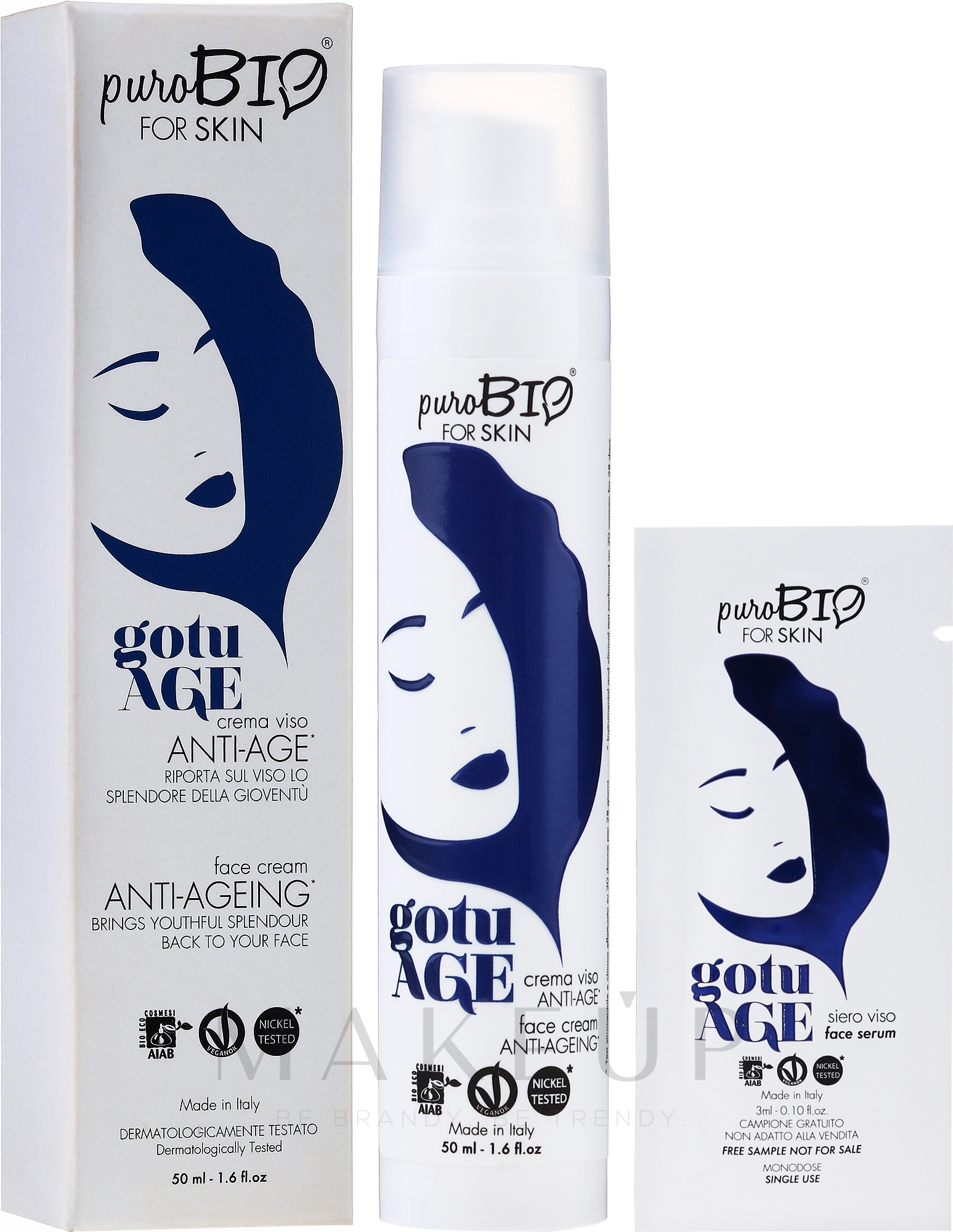 Anti-Aging Gesichtscreme - PuroBio Cosmetics GoTu Age Cream — Bild 50 ml