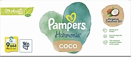 Feuchttücher für Babys 9x44 St. - Pampers Harmonie Coco Baby Wipes — Bild N4
