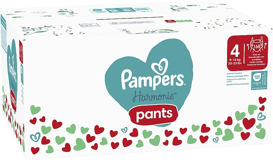 Windeln Harmonie Pants Größe 4 9-15 kg 168 St. - Pampers — Bild N2