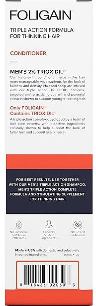 Conditioner gegen Haarausfall für Männer - Foligain Men's Stimulating Conditioner For Thinning Hair — Bild N3
