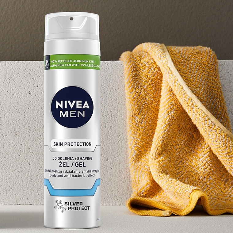 Antibakterielles Rasiergel Silver Protect - NIVEA MEN Silver Protect Shaving Gel — Foto N4