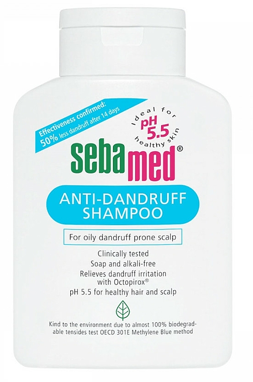 Anti-Schuppen Shampoo für fettige Kopfhaut - Sebamed Classic Anti-Dandruff Shampoo — Bild N1