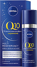 Düfte, Parfümerie und Kosmetik Regenerierendes Nachtserum für das Gesicht mit Provitamin B5 - Nivea Q10 Anti-Wrinkle Power Multi Regenerating Night Serum