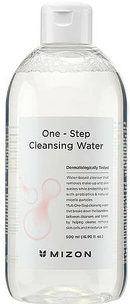 Gesichtsreinigungswasser zum Abschminken mit Probiotika - Mizon One Step Cleansing Water — Bild N1