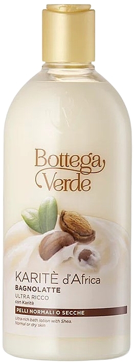 Ultra-gesättigte Badelotion mit Shea-Extrakt - Bottega Verde Karite d'Africa Ultra-Rich Bath Lotion — Bild N1