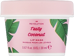 Düfte, Parfümerie und Kosmetik Lippenmaske mit Kokosnuss - I Heart Revolution Tasty Coconut Lip Mask