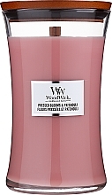 Duftkerze im Glas - Woodwick Hourglass Candle Pressed Blooms & Patchouli — Bild N1