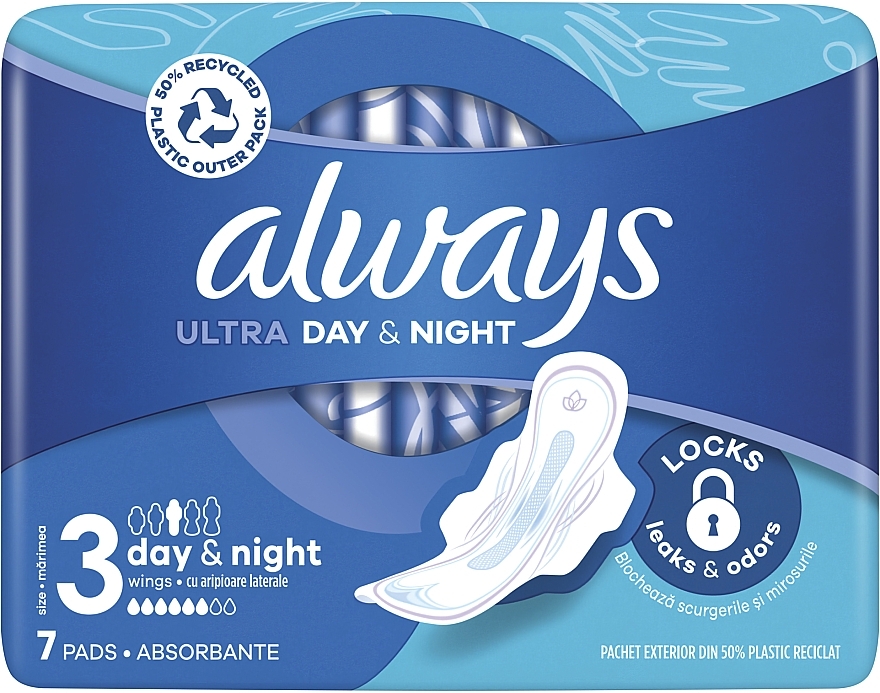Damenbinden für die Nacht 7 St. - Always Ultra Night Instant Dry Protection — Bild N1