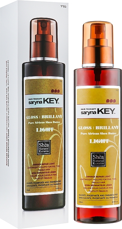 Spray-Glanz für strapaziertes Haar - Saryna Key Gloss Brillant Pure African Shea Butter Light — Bild N1