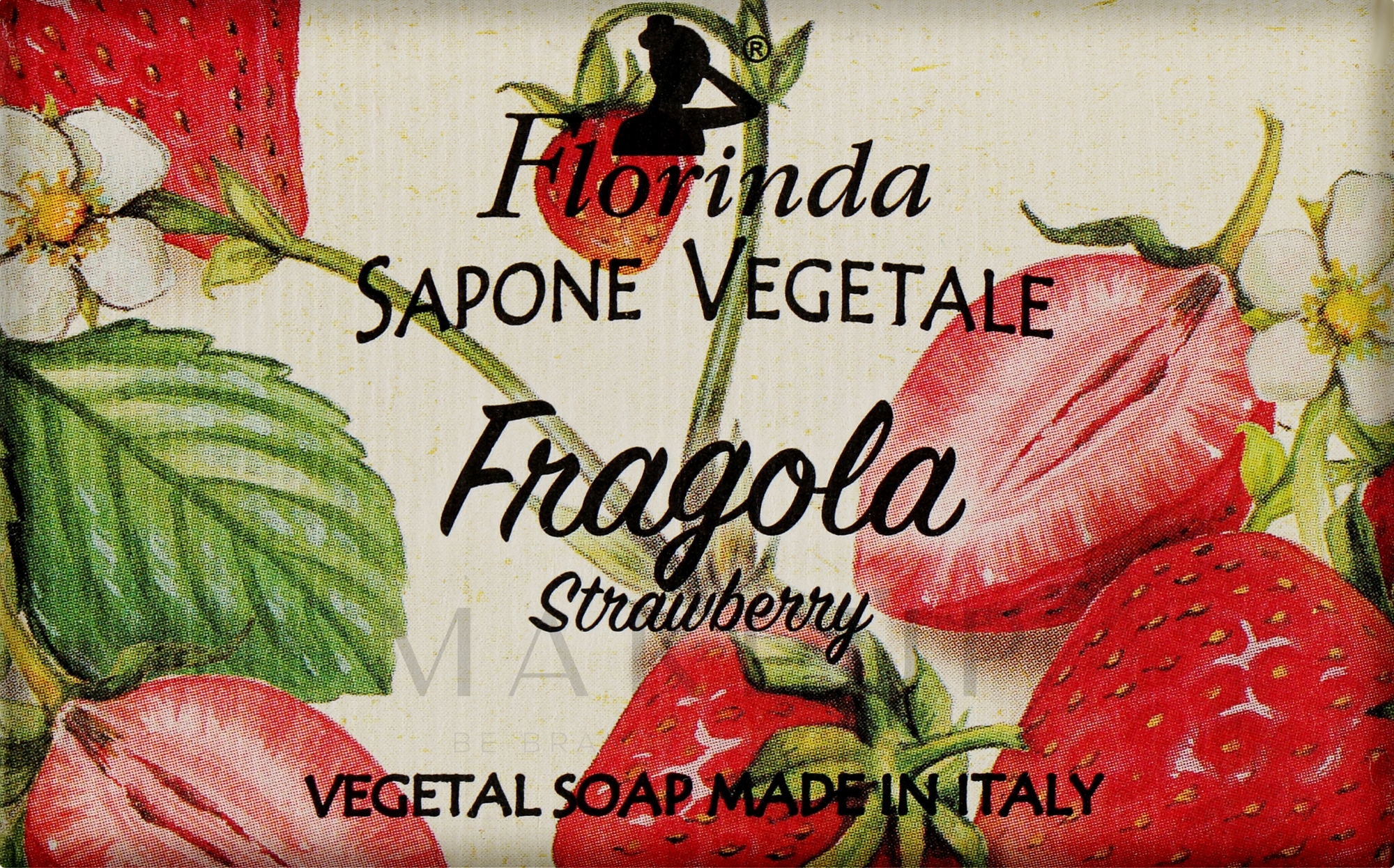 Naturseife Strawberry - Florinda Strawberry Natural Soap — Bild 100 g