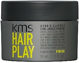 Düfte, Parfümerie und Kosmetik Mattierendes Hybrid-Tonwachs für das Haar mit Bienenwachs, Traubenkernöl und Pfefferminze - KMS California HairPlay Hybrid Clay Wax