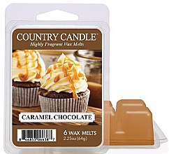 Düfte, Parfümerie und Kosmetik Tart-Duftwachs Caramel Chocolate - Country Candle Caramel Chocolate Wax Melts