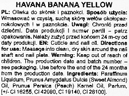 Nagel- und Nagelhautöl mit Bananenduft - Silcare Olive Shells Havana Banana Yellow — Bild N2