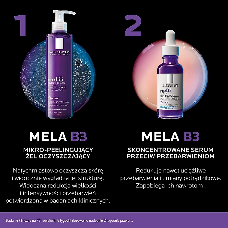 Gesichtspflegeset - La Roche Posay Mela B3 (Gesichtsgel/200 ml + Serum/30 ml) — Bild N2