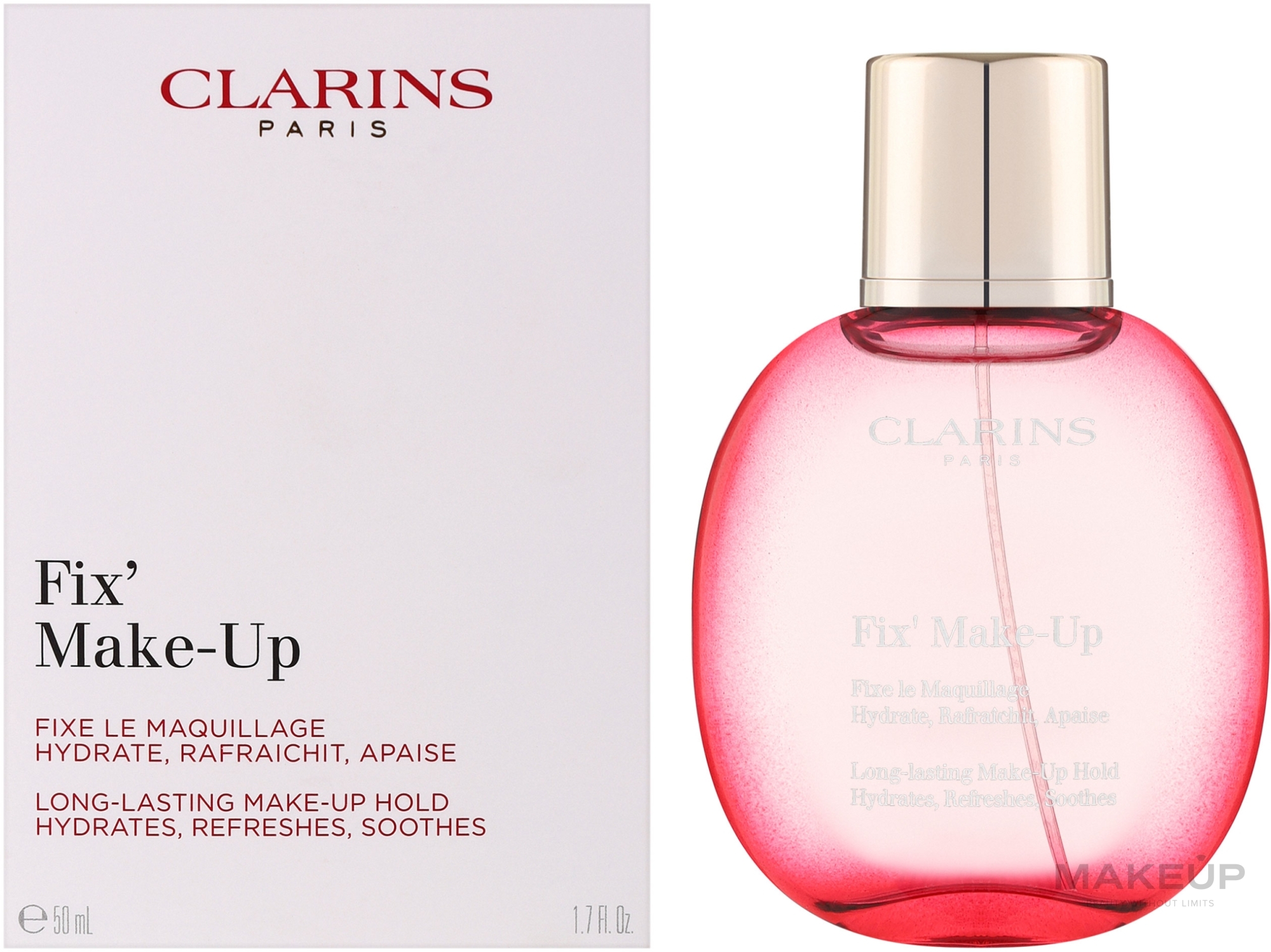 Make-up-Fixierer - Clarins Fix Make-Up Refreshing Mist Long Lasting Hold — Bild 50 ml