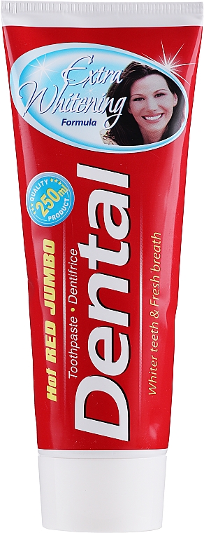 Intensiv aufhellende Zahnpasta - Dental Hot Red Jumbo Extra Whitening Toothpaste — Bild N1