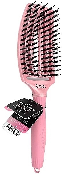 Haarbürste - Olivia Garden Finger Brush Combo Amore Pearl Pink Medium — Bild N3