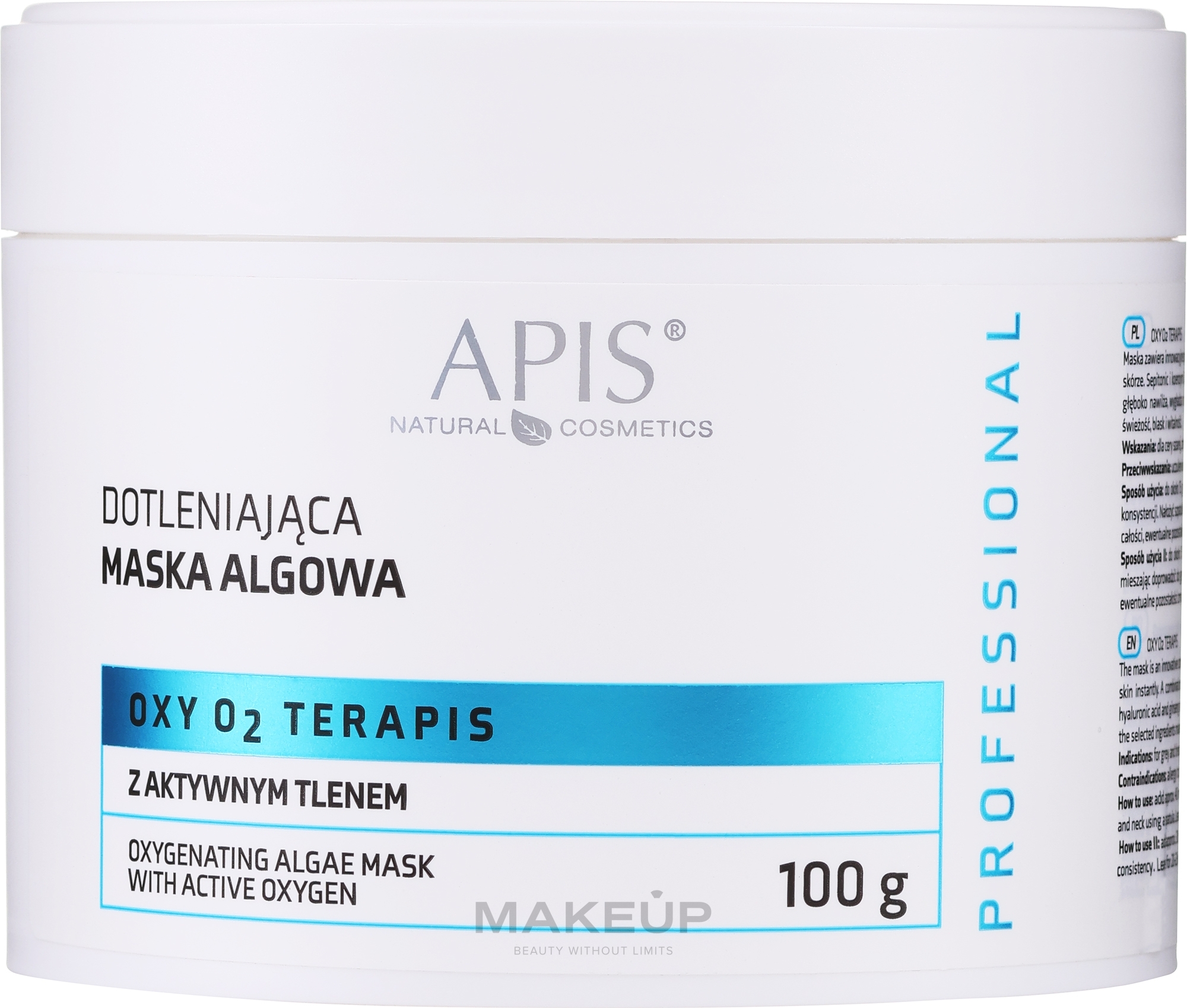 Algenmaske für das Gesicht - APIS Professional Oxy O2 Algae Mask — Bild 100 g