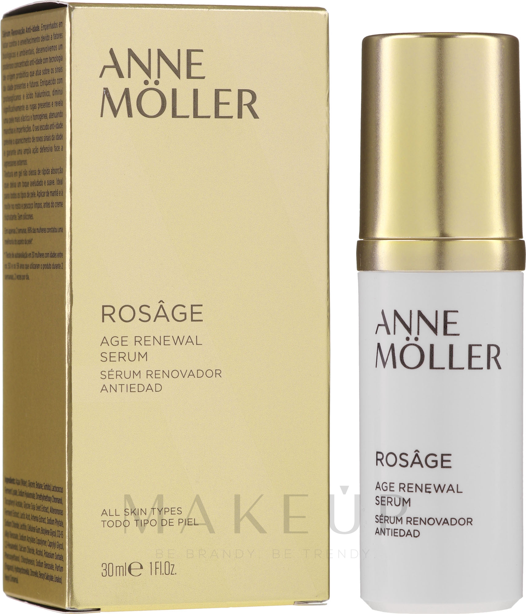 Anti-Aging Gesichtsserum mit Hyaluronsäure - Anne Moller Rosage Age Renewal Serum — Bild 30 ml