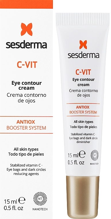 Anti-Aging Augenkonturcreme mit Vitamin C - SesDerma Laboratories C-Vit Eye Contour Crea — Bild N2