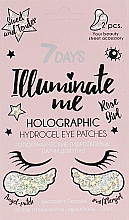 Düfte, Parfümerie und Kosmetik Holografische Augenpatches - 7 Days Illuminate Me Rose Girl Eye Patches