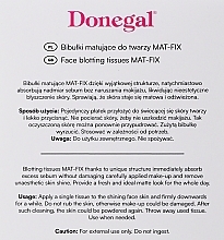 Mattierendes Spezialpapier für das Gesicht - Donegal Face Blotting Tissues Mat-Fix — Bild N2
