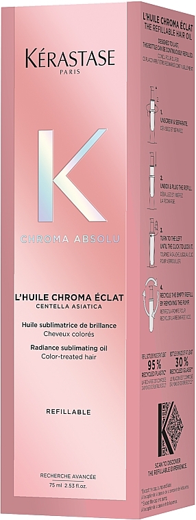 Haarglanzöl - Kerastase Chroma Absolu Radiance Sublimating Oil Refillable — Bild N3