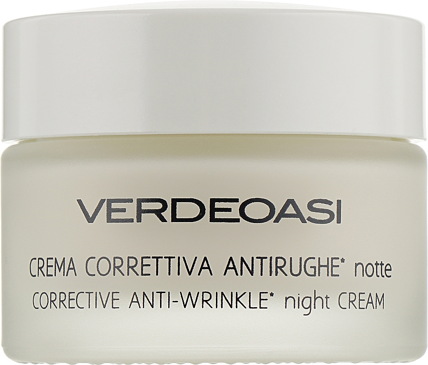 Anti-Falten Nachtcreme für das Gesicht mit Hyaluronsäure und Stammzellen - Verdeoasi Anti-Wrinkles Night Cream Corrective — Bild N1