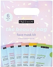 Düfte, Parfümerie und Kosmetik Gesichtspflegeset - Freeman The Beauty Bag Face Mask Kit (Gesichtsmaske 6x7ml)