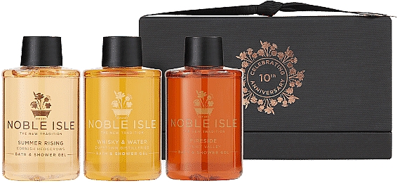 Noble Isle Warm & Spicy Bath & Shower Trio - Duftset (Duschgel 3x75ml)  — Bild N1
