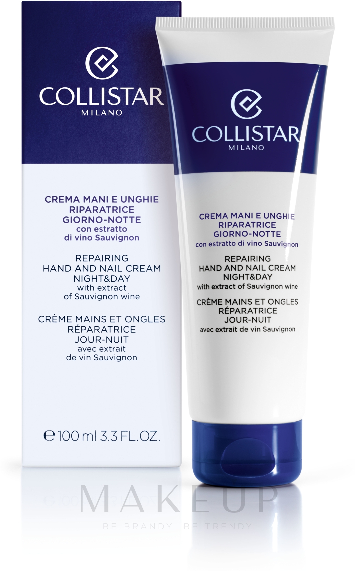 Reparierende Hand- und Nagelcreme mit Sauvignon-Weinextrakt - Collistar Speciale Anti-Eta Hand and Nail Cream — Bild 100 ml