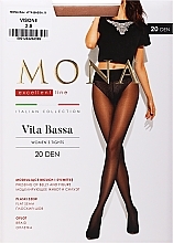 Strumpfhose für Damen mit niedrigem Bund Vita Bassa 20 Den visone - MONA — Bild N1
