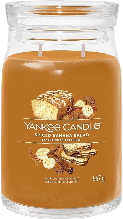 Duftkerze im Glas Spiced Banana Bread 2 Dochte - Yankee Candle Singnature — Bild N3